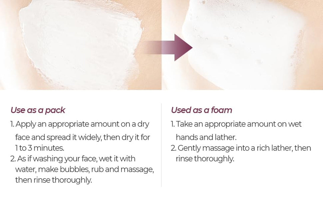 Kopher Clay Prime Pack to Foam [4Ever Edition] Facial Cleanser: Hydrating & Purifying Cleanser for Sensitive Skin - Makeup Remover, Ph Balanced, Korean Skincare (2.7 Fl.Oz.)