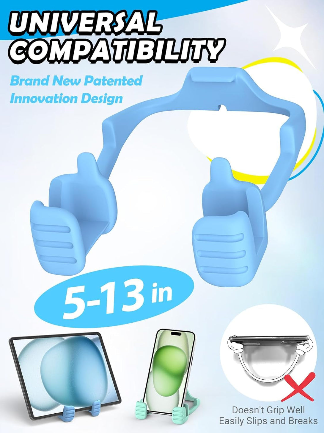 Easter Basket Stuffers for Teens Boys Men Adults: Easter Gifts for Kids Tablet Stand Thumbs up Lazy Cell Phone Stand Holder for Desk Funny Gift for Women Girls Dad Husband Ideas Birthday Gadgets