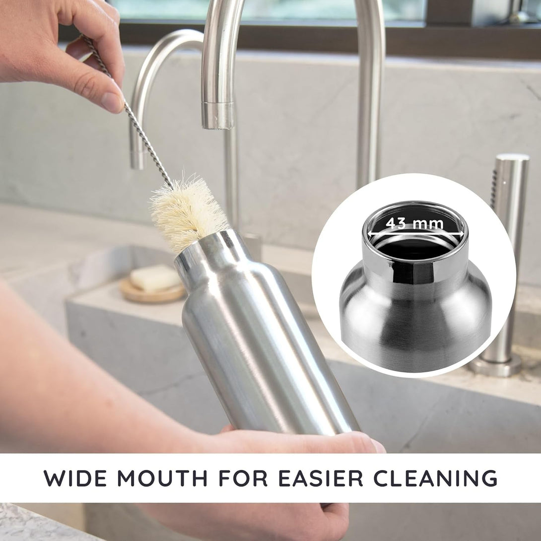 Bambaw Insulated Water Bottle 24Oz | Stainless Steel Water Bottle | Insulated Water Bottles | Travel Water Bottle | Metal Water Bottle | Large Water Bottle | Reusable Water Bottle 750 Ml