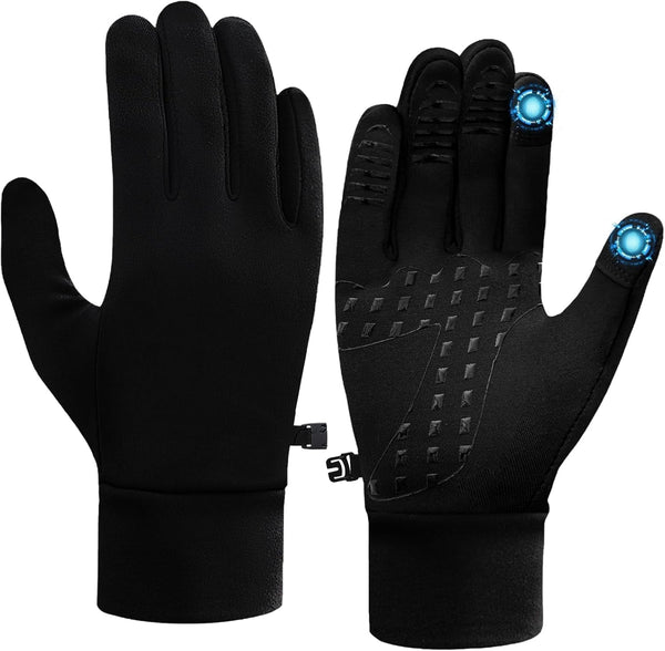 Running Gloves for Men Women Winter Gloves Touch Screen Lightweight Thin Thermal Gloves Liners for Cycling Driving