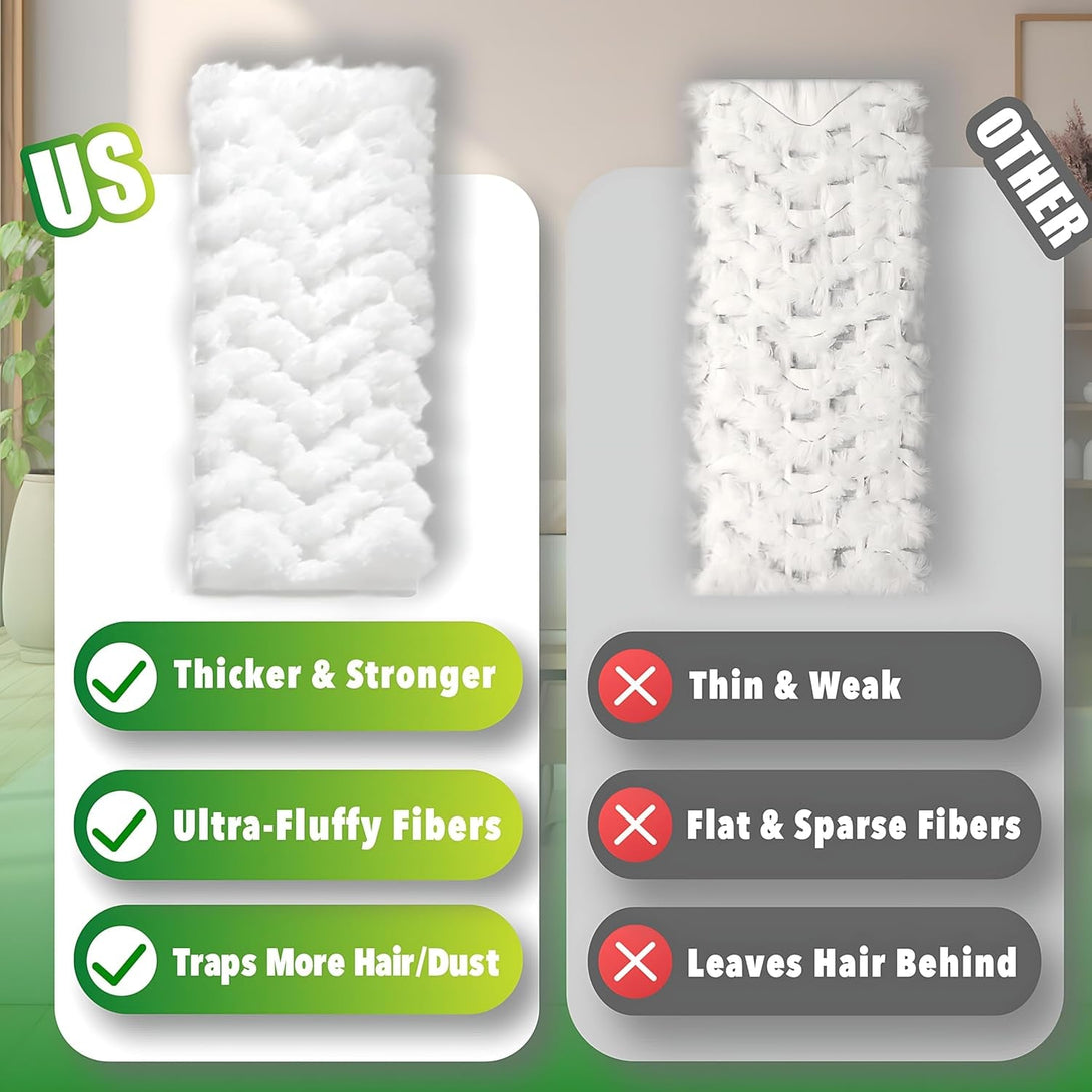 40-Count Disposable Dry Sweeping Cloths for Swiffer Sweeper – Thicker & More Absorbent