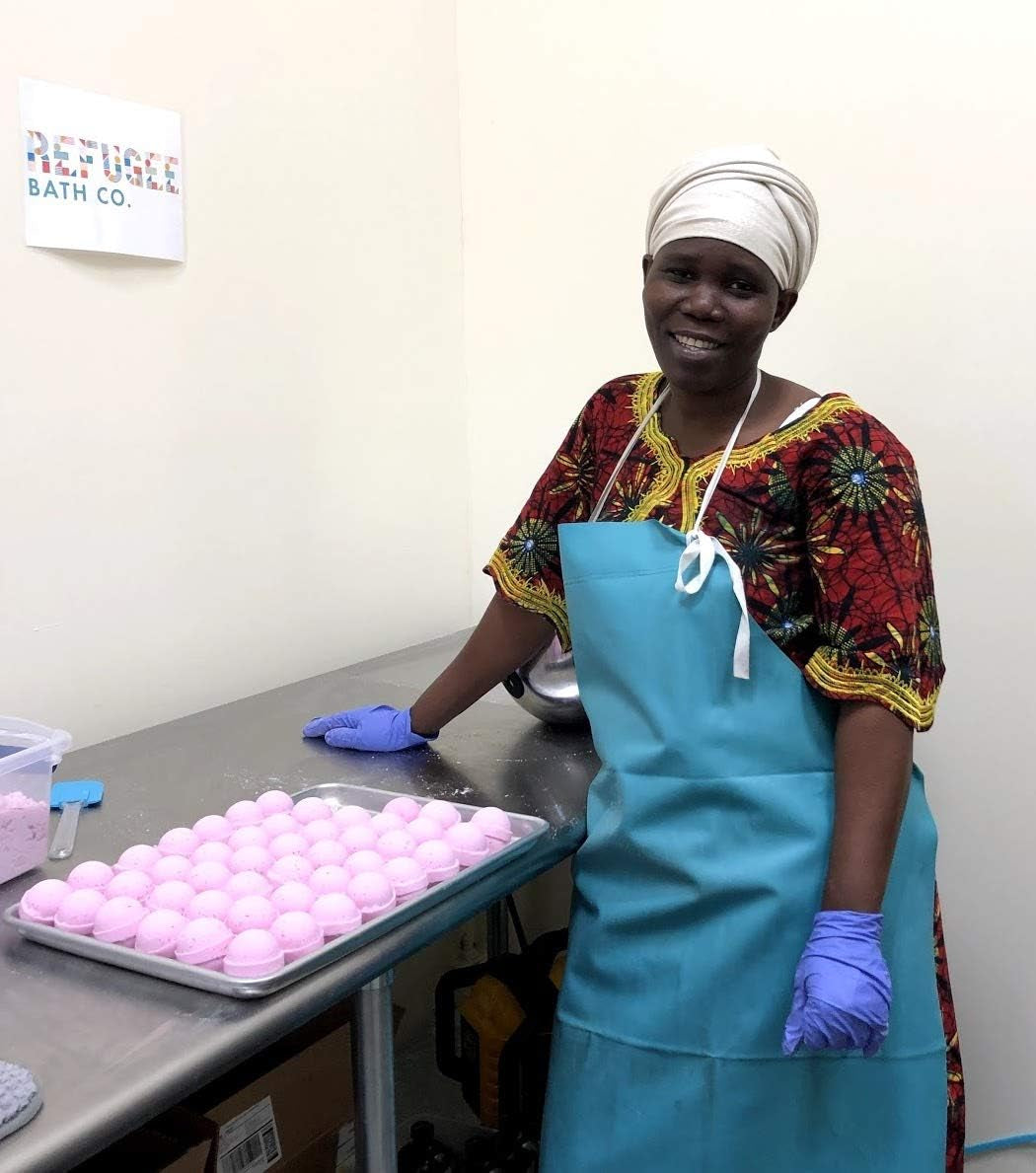 Variety Pack Bath Bombs 2.5 Oz. Each Cocoa Butter and Plant-Based Ingredients Support Refugee Employment in USA (Variety 12 Pack)
