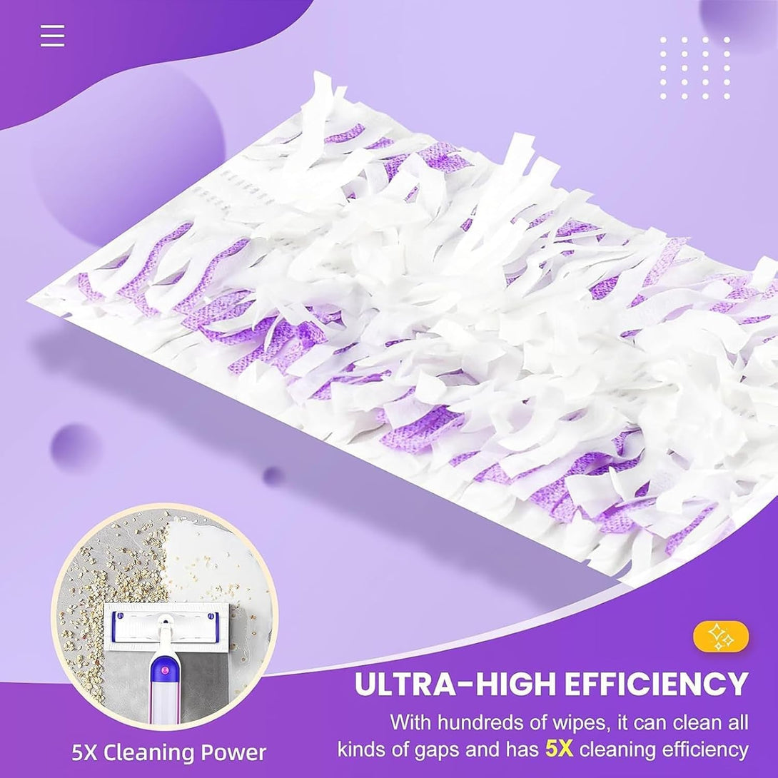 15 Pack Power Mop Refills Compatible with Swiffer Powermop Multi-Surface Floor Mop and Swiffer Powermop Wood Mop, Replacement Power Mop Pads