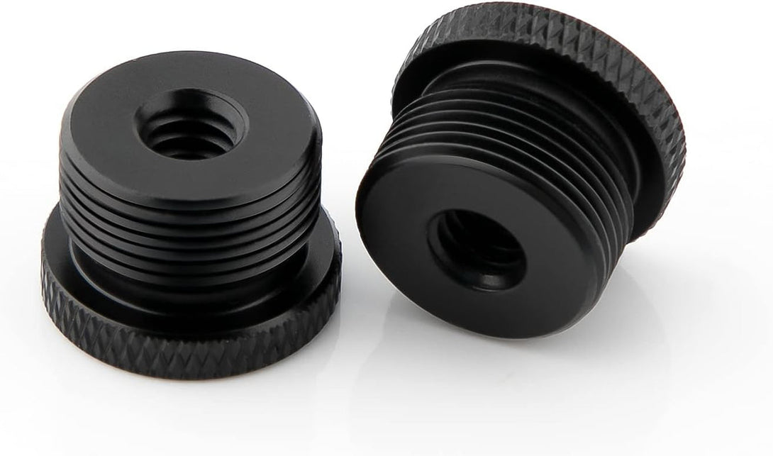 SAVITA 2Pcs Mic Foot Adapter Screw Thread Adapter 1/4 Female to 5/8 Male Tripod Screw Adapter for Camera Monitor Microphone Stand