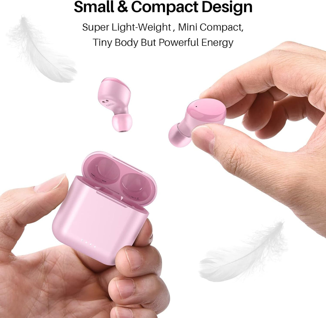 TOZO T6 Wireless Earbuds Bluetooth 5.3 Headphones, Ergonomic Design in Ear Headset, 50Hrs Playtime with Wireless Charging Case, APP EQ Customisable, IPX8 Waterproof