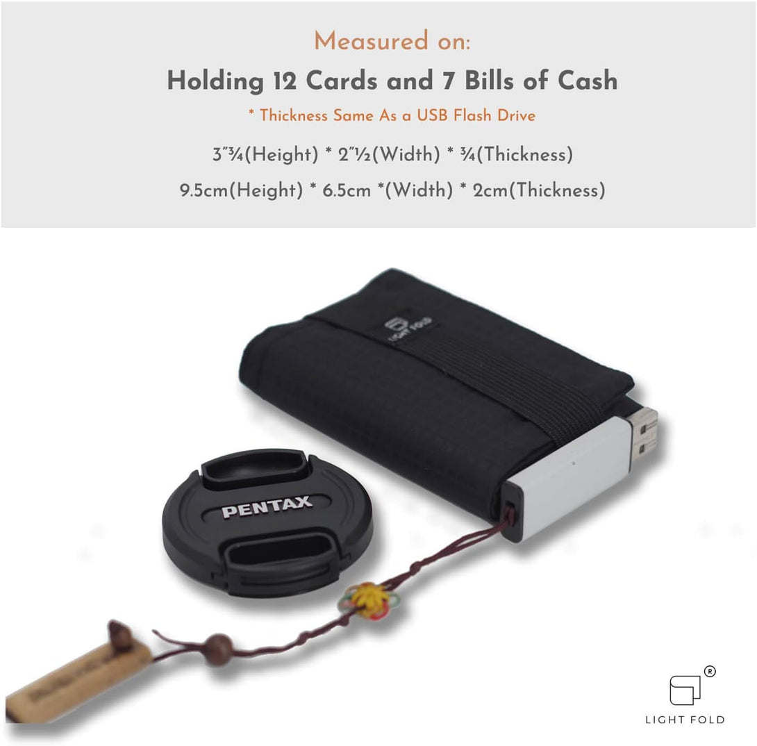 Slim Wallet for Men with RFID Blocking - Minimalist Slim Wallet with Thin, Durable Style & Data Protection - Multiple Pockets for 12 Cards & Cash, Small Wallet without the Bulk