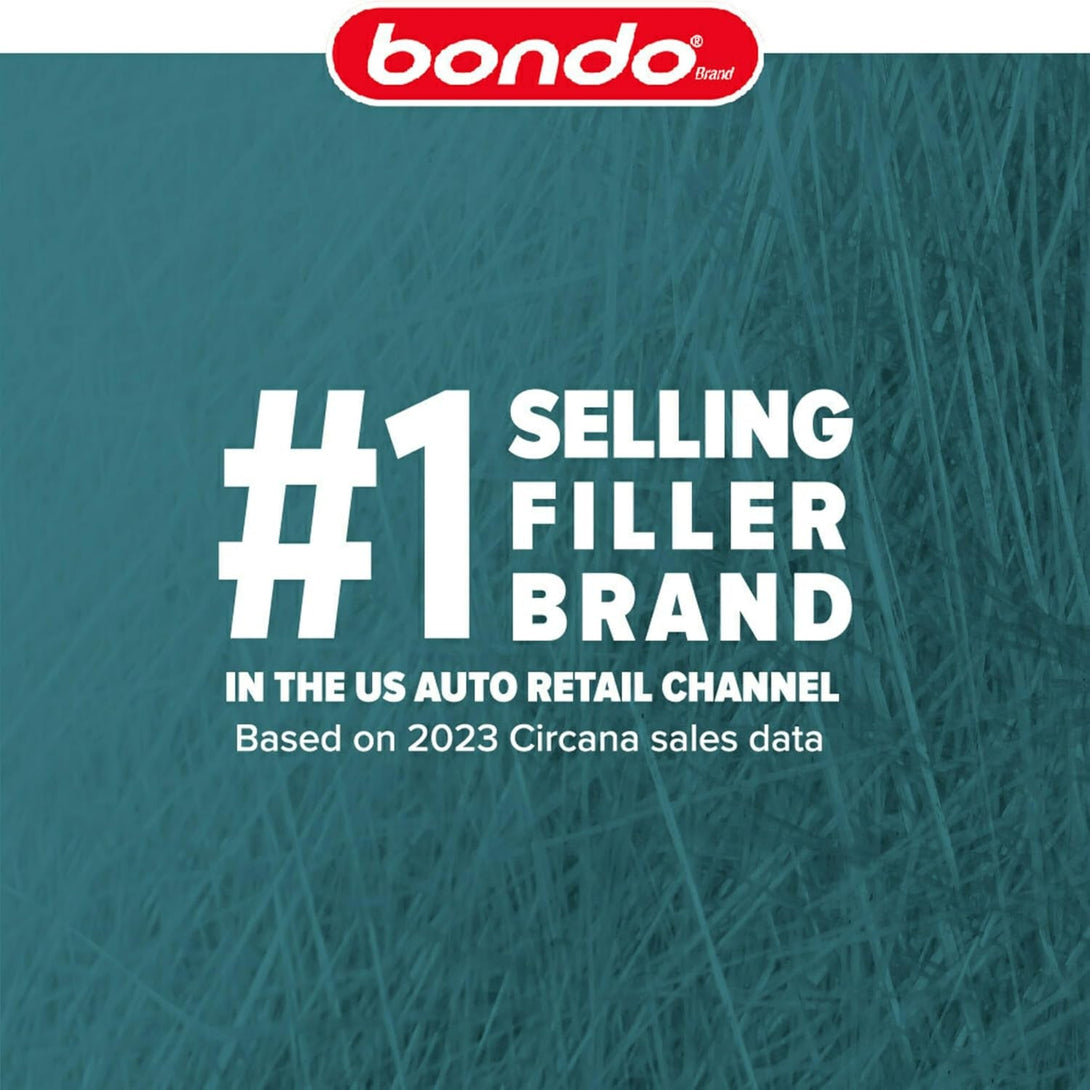 3M Bondo Short Strand Fiberglass Reinforced Filler 21 Oz (595.34 G) with Bondo Cream Hardener 0.5 Oz (14G), Repair Holes up to 0.5 IN, Waterproof (SS-PT-ES)