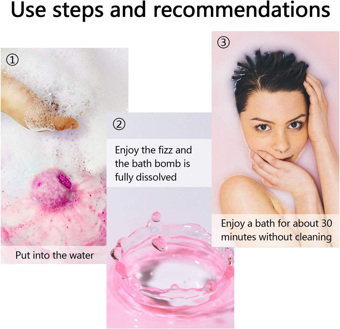 Bath Bombs Gift Set, 50 Handmade Bulk Bath Bombs for Kids, Women, Men, Wonderful Fizz Effect Bath Gift for Valentine'S Day, Christmas & Any Anniversaries