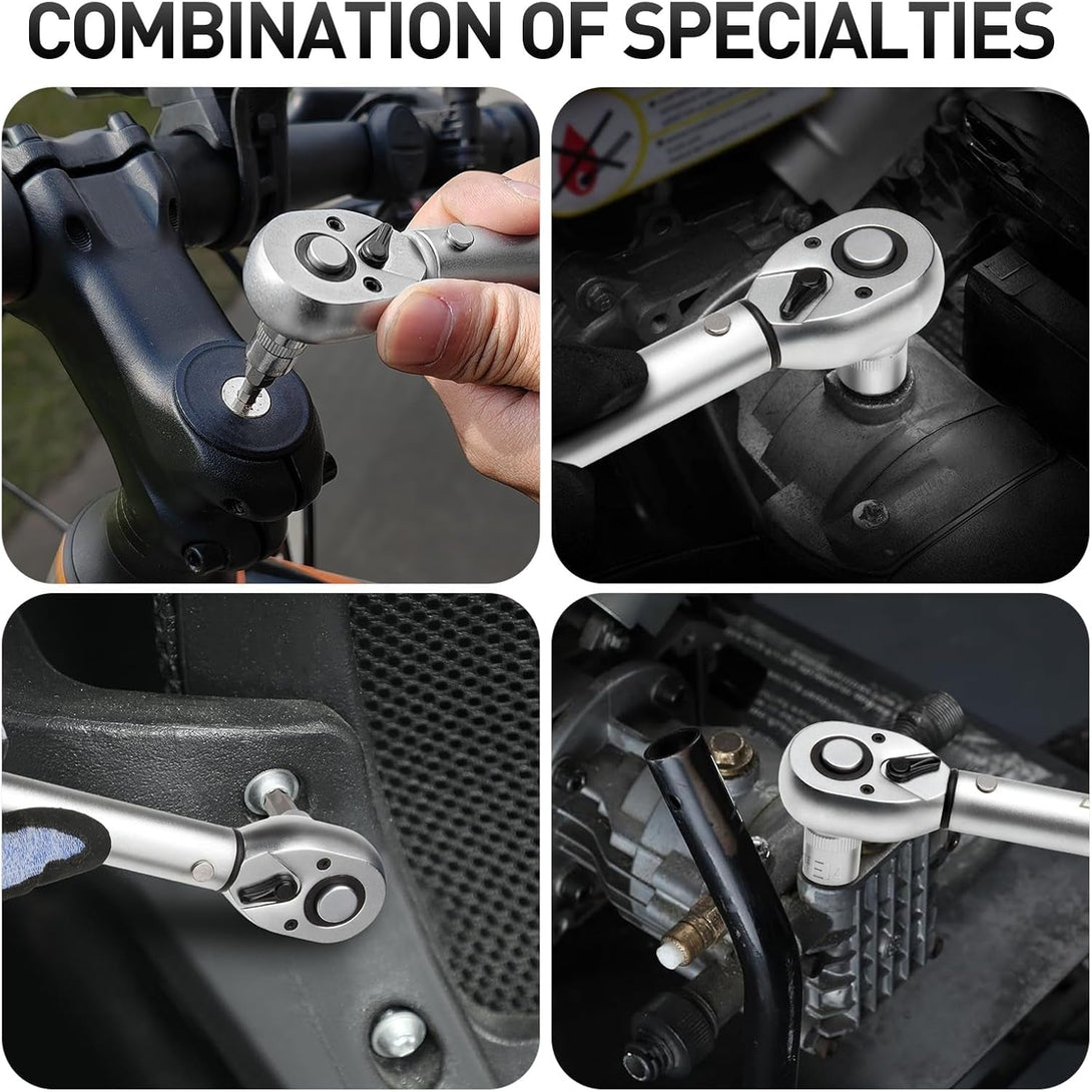 34-Piece 3/8'' Drive Torx Star Bit Sockets CR-V E-Socket Set, E4-20, T10-60, Tamper Proof Set TT10-TT55, 5/16"F to 3/8"M Adapter with Storage Case,S2 Steel, Ideal for Car,Trucks,Home Improvement