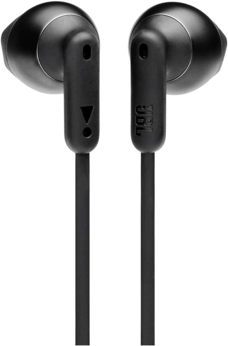 JBL Tune 215 - Bluetooth Wireless In-Ear Headphones with 3-Button Mic/Remote and Flat Cable - Black, Small