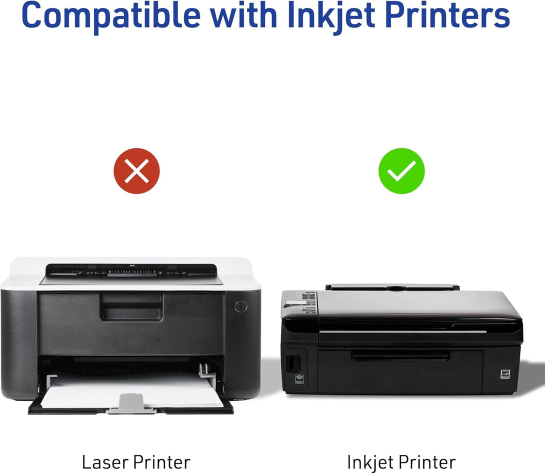 Avery Half-Sheet Printable Shipping Labels, 5.5" X 8.5" Customizable Stickers, White, 50 per Pack, 100 Blank Mailing Labels Total, Great for Mailing, Shipping, Organizing, and More (2-Pack of 8126)