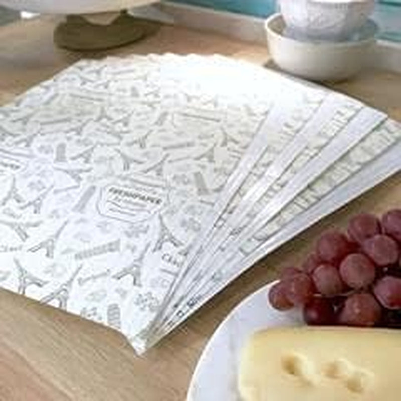 THE FRESHGLOW Co FRESHPAPER Food Saver Sheets for Cheese, 8 Reusable Sheets (1 Pack), Keeps Cheese Fresh for 2-4X Longer- Made in the USA
