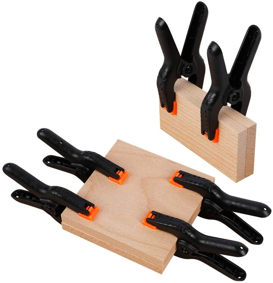 10 Packs of 3.5 Inch Professional Plastic Small Spring Clamps Heavy Duty for Crafts and Backdrop Clips Clamps for Backdrop Stand,Photography, Home Improvement and so On