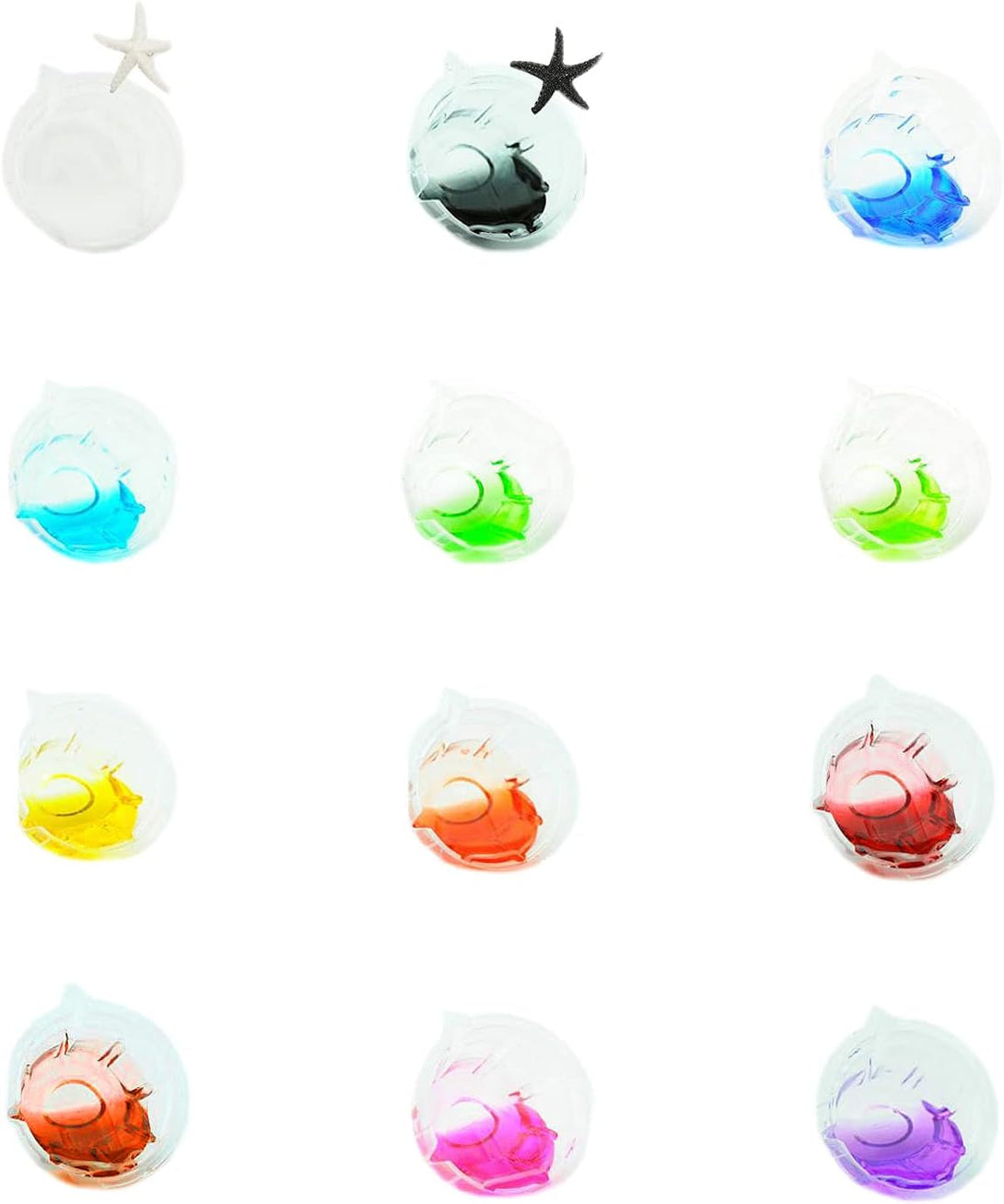 12 Colors Epoxy Resin Color Dye Colorant Liquid Epoxy Resin Pigment,10Ml Each,Translucent