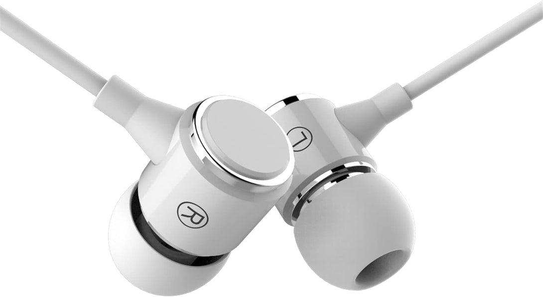 Long Cord Wired Earbuds No Microphone Headphones Watching Tv with Extra Noise Isolating Blocking Bass Ear Buds without Mic Corded Length Earphones