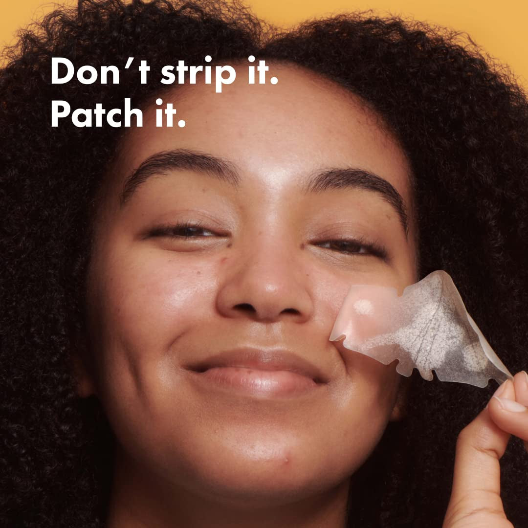Mighty Patches for Nose Pores from Hero Cosmetics - XL Hydrocolloid Pimples, Zits and Oil - Dermatologist-Approved Overnight Pore Strips to Absorb Acne Nose Gunk (10 Count)