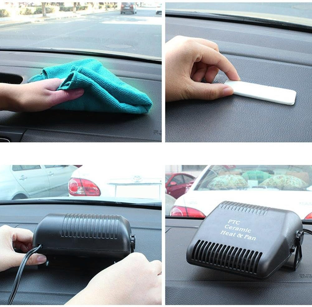 Car Heater Defroster,12V Cooling Fan Heater 2 in 1 Portable Fast Heating Low Noise Car Ceramic Heating Windshield Defroster Demister