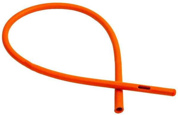 Healthandyoga™ Enema Rubber Colon Tube - Closed End (20” X 32 FR) - Long Red Latex Hose for Higher Deeper Gut Cleanse – Compatible Replaceable Supplies - Coffee Enema & Gerson’S Therapy (Pack of 1)