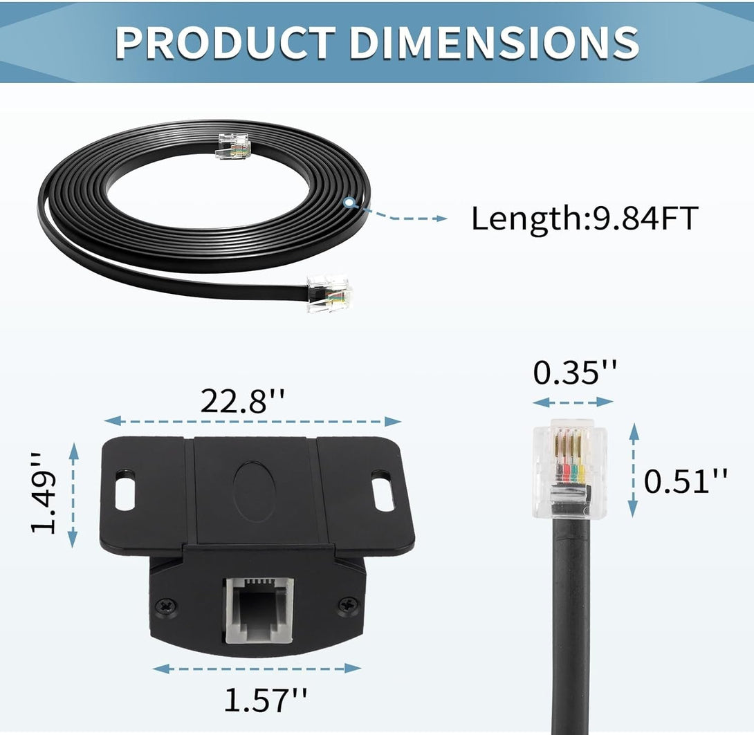 Universal Bass Control Knob, 3.5M/11.48Ft Bass Volume Knob with Extension Cable for Car Amplifier