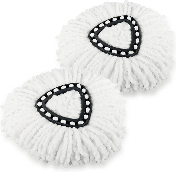 2 Pack Spin Mop Refill Replacement Head Compatible with Ocedar Easywring Spinning Mop - Microfiber Mop Replace Heads
