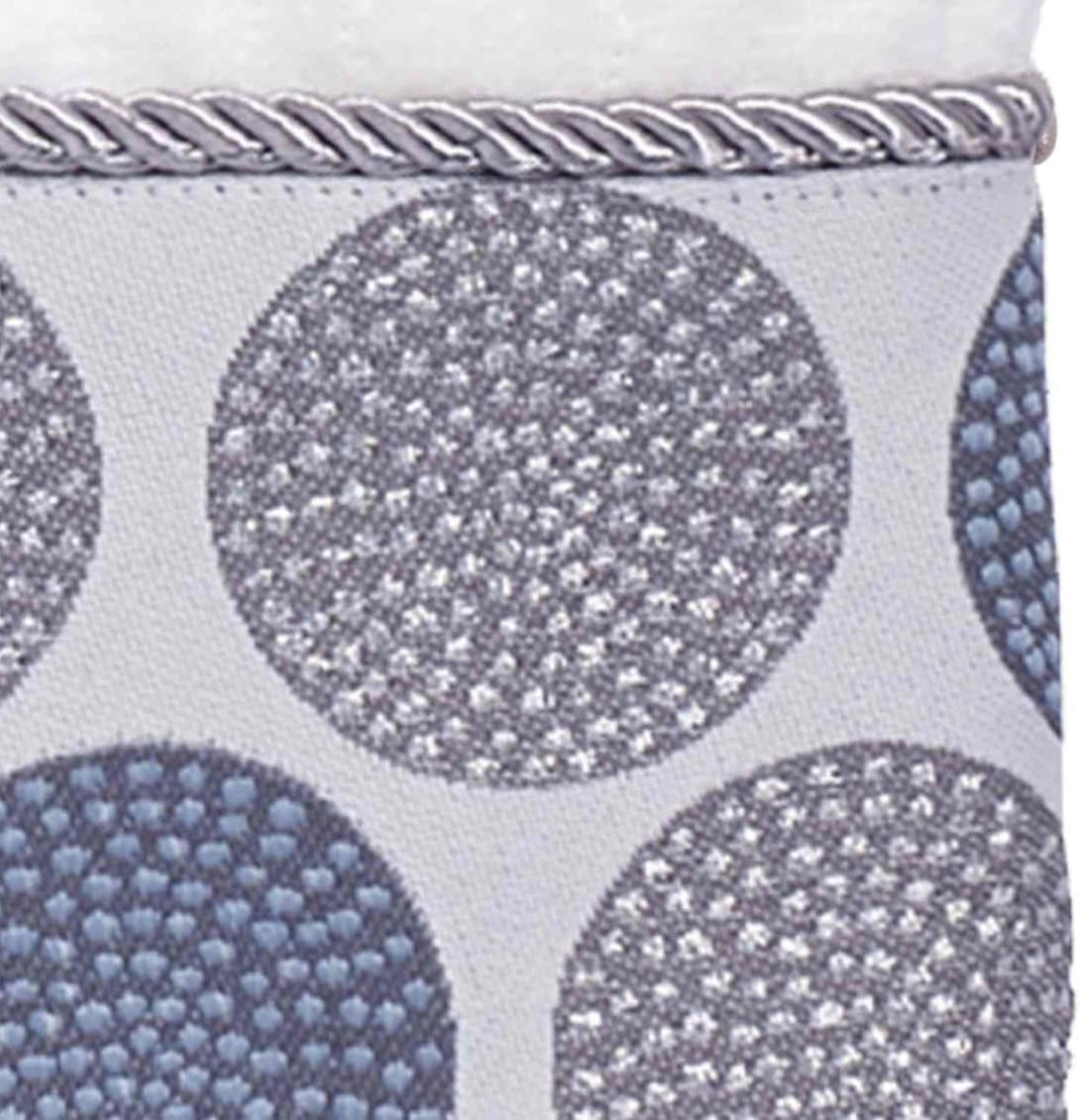 Avanti Linens - Washcloth, Soft & Absorbent Cotton Towel (Dotted Circles Collection, Mineral)