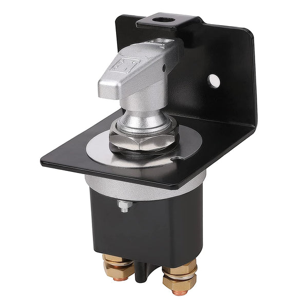 500A High Current 12V-36V Battery Cut off Switch with Lock-Out Plate, Replace 20247, Waterproof Master Battery Disconnect Switch Fixed Handle Isolator for Car, Truck, RV, Yacht, Boat