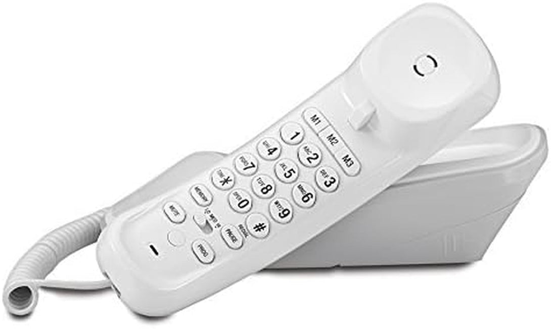 AT&T TR1909 Trimline Corded Phone with Caller ID, White