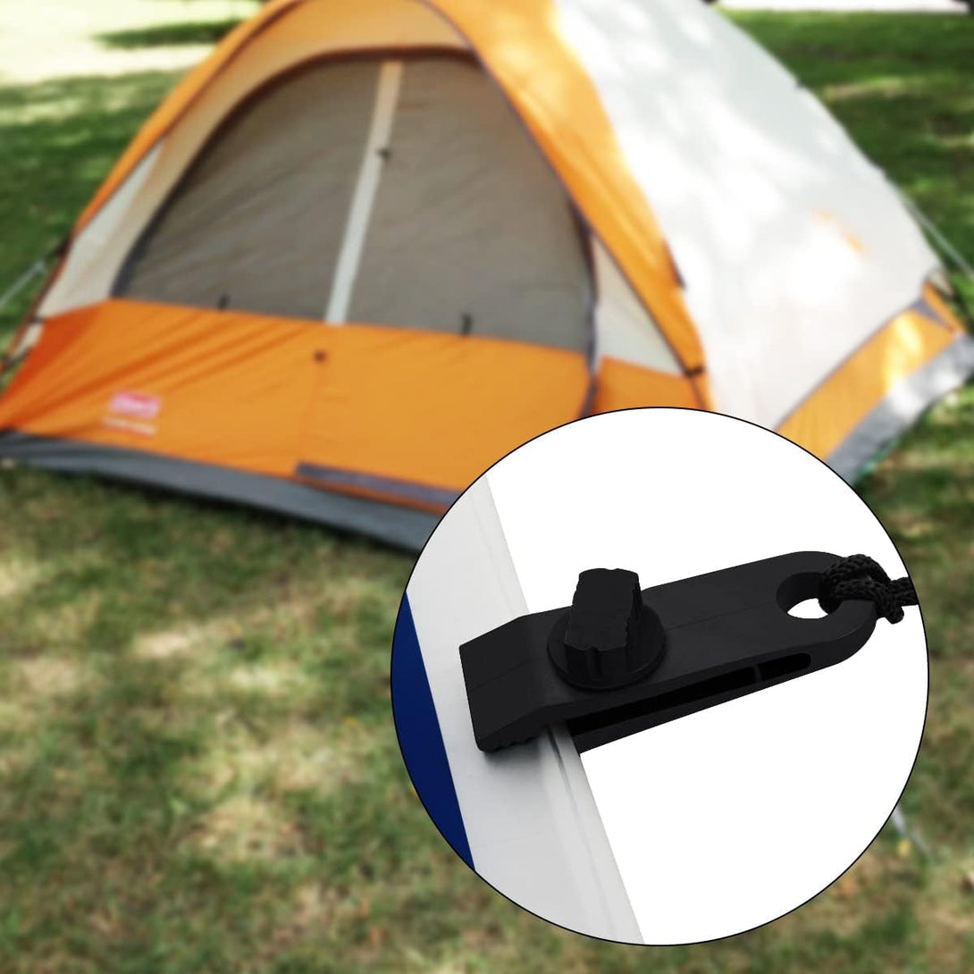 10 Pcs Heavy Duty Tarp Clips Shark Tent Fasteners Clips Holder for Car Covers, Outdoor Camping, Awnings, Swimming Pool Covers Black