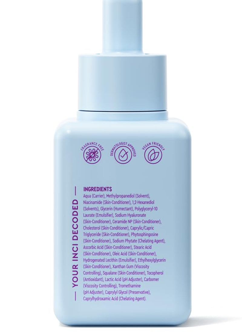 BYOMA so Hydrating Set - Barrier Repair Skincare Set - Creamy Jelly Cleanser, Hydrating Face Serum & Ceramide Face Moisturizer for Dry Skin - anti Wrinkle, Alcohol Free Skin Care - 30Ml, 15Ml, 15Ml