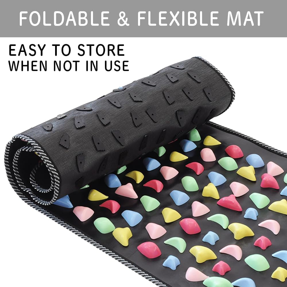 Long Foot Massage Mat 5.74Ft (68.9 X 13.78 Inches), Walk Stone Acupressure Pad for Feet, Acupoint Massager for Blood Circulation, Pain Relief, Health Care at Home