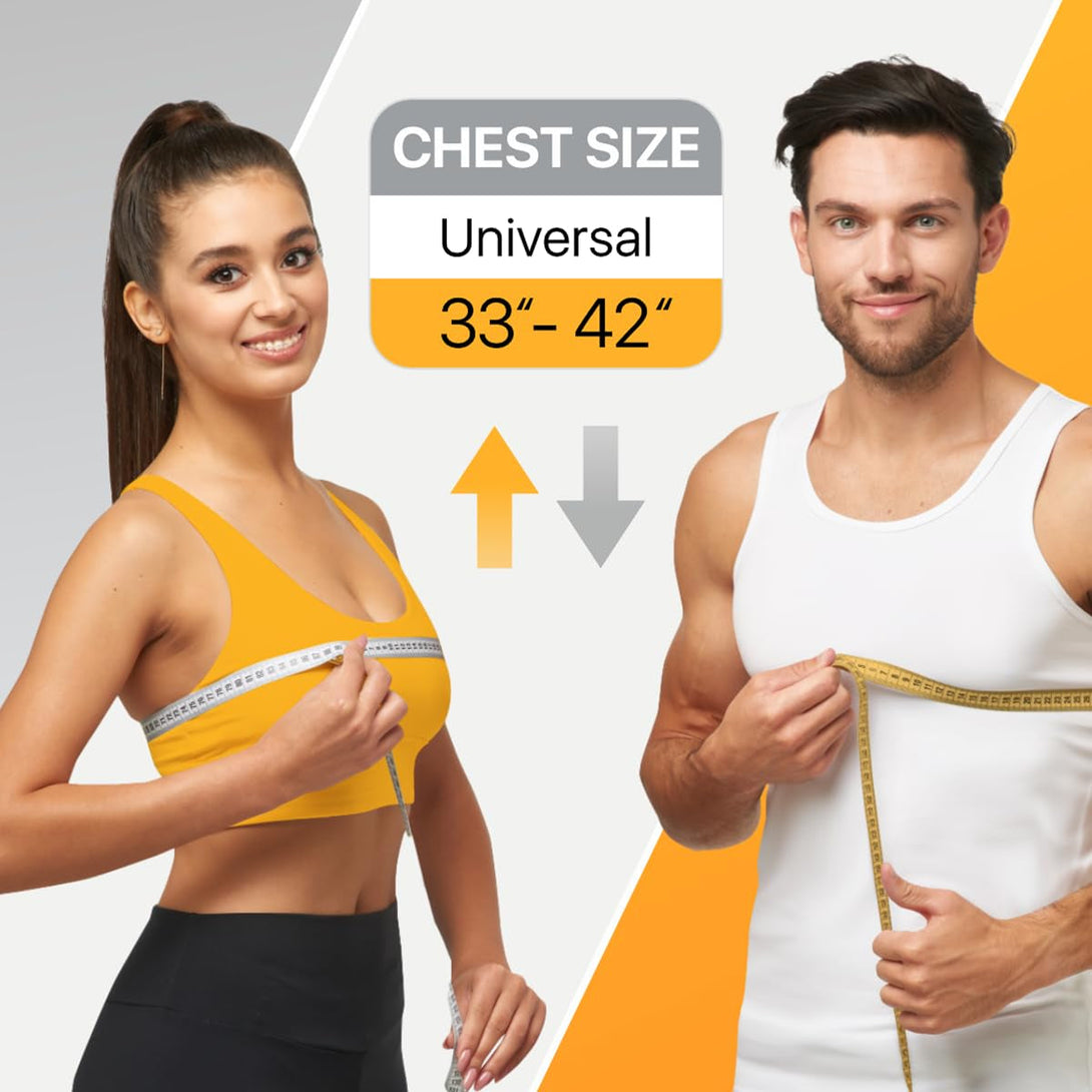 Adjustable Back Brace Posture Corrector for Women and Men (33-42"), Upper Back and Shoulder Straightener, Relieves Neck and Shoulder Discomfort, Ostomy Belts, Black