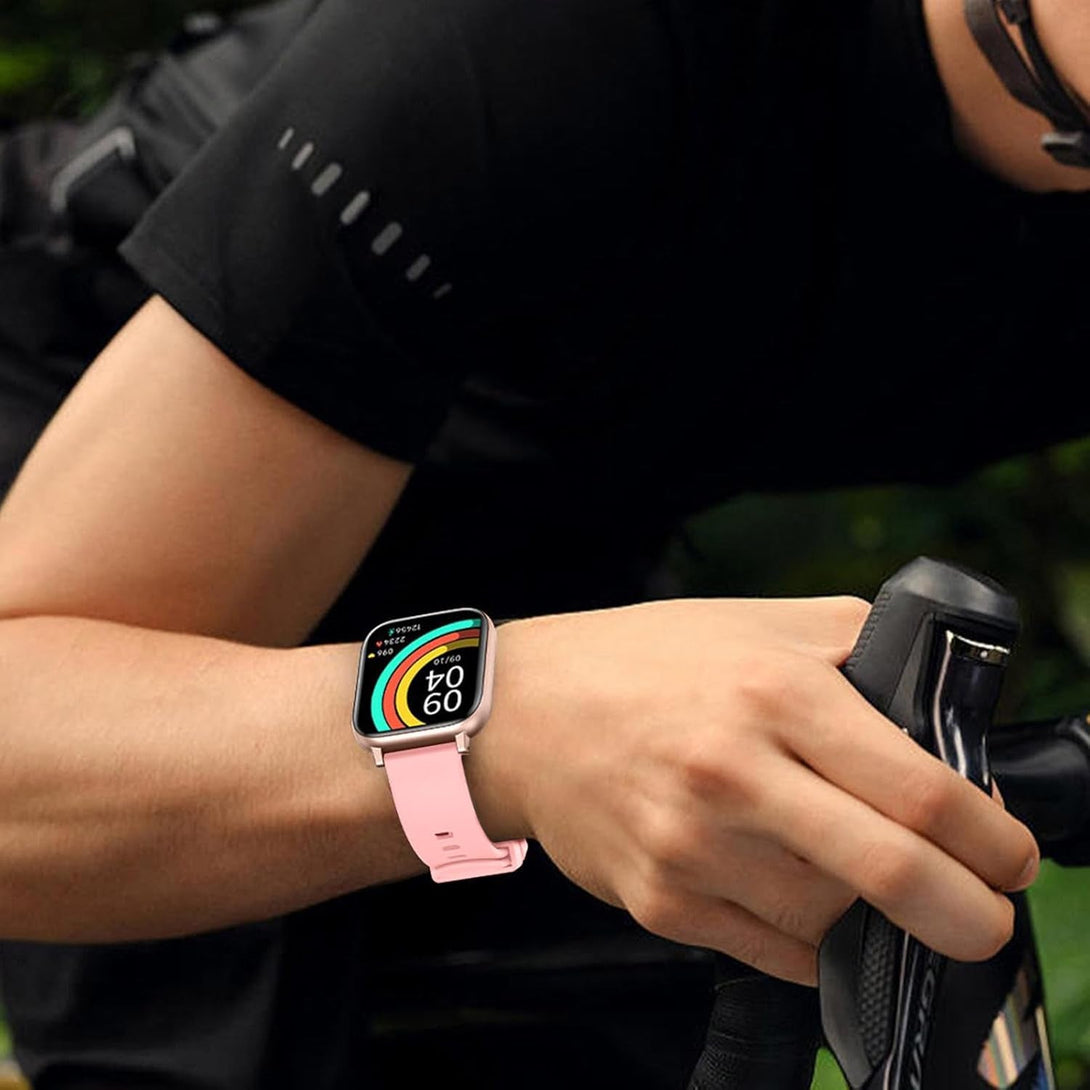 Smart Watch, 1.77"" Watches for Android Ios Men Women IP68 Waterproof Smartwatch, More Sport Modes Fitness Activity Detection, Sleep Monitor Steps Calories Counter, Pink