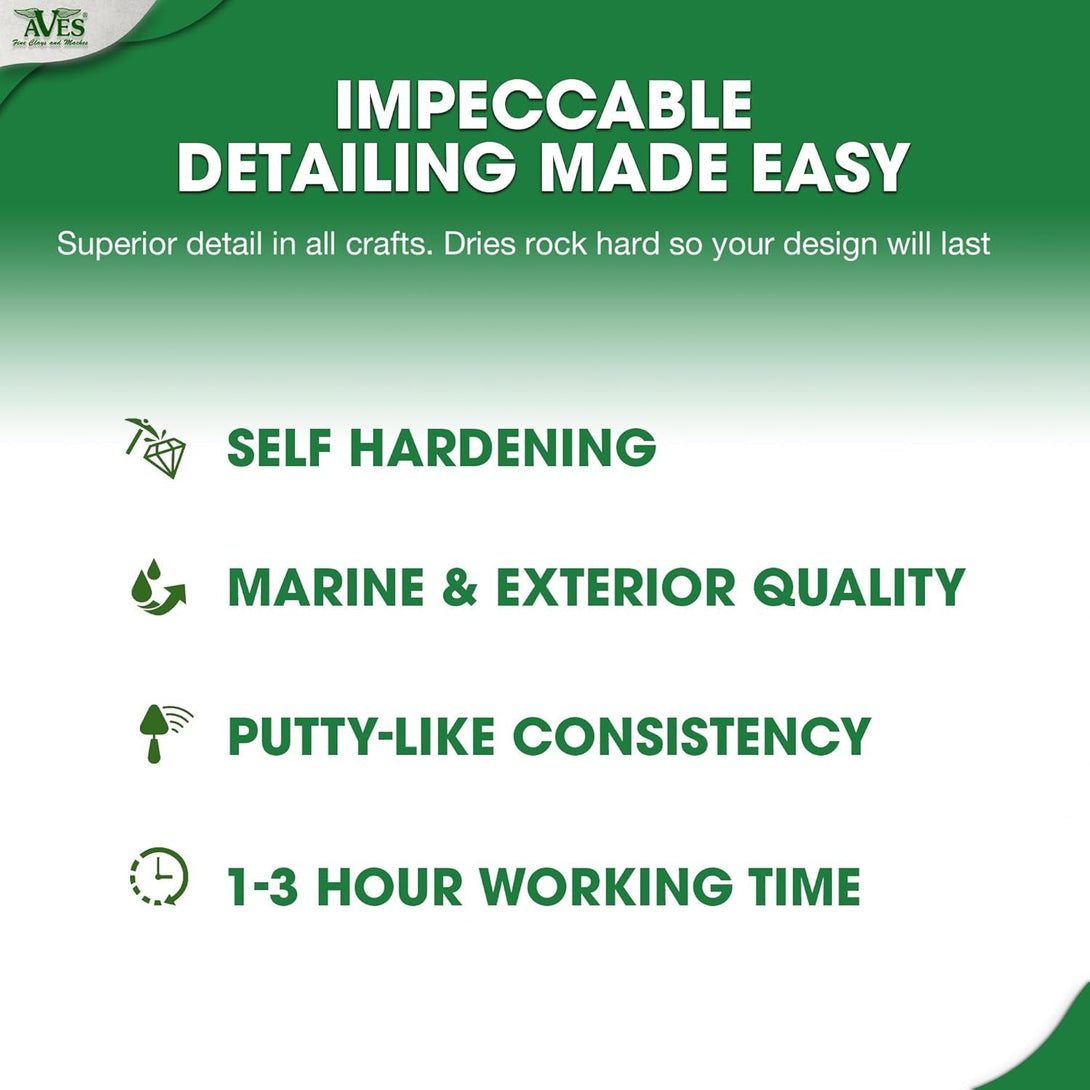 Aves Apoxie Sculpt - 2 Part Modeling Compound (A & B) - 1 Pound, Apoxie Sculpt for Sculpting, Modeling, Filling, Repairing, Simple to Use and Durable Self-Hardening Modeling Compound - Brown