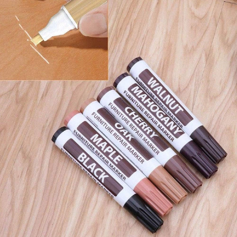 1Pc Furniture Repair Wood Cabinet Floor Touch up Markers Scratch Filler Remover - Mahogany Wood Polish and Care Wood Floor Markers 95) (Mahogany)