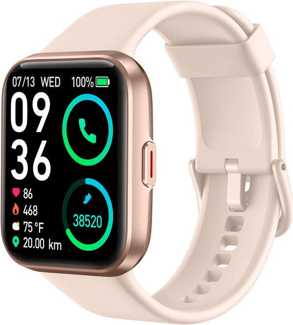 SKG Smart Watch for Men Women Android Iphone, with Alexa Built-In & Bluetooth Call(Answer/Make Call) 1.69" Fitness Tracker with IP68 Waterproof, 60+ Sports, Heart Rate Spo2 Monitor, V7 Pro