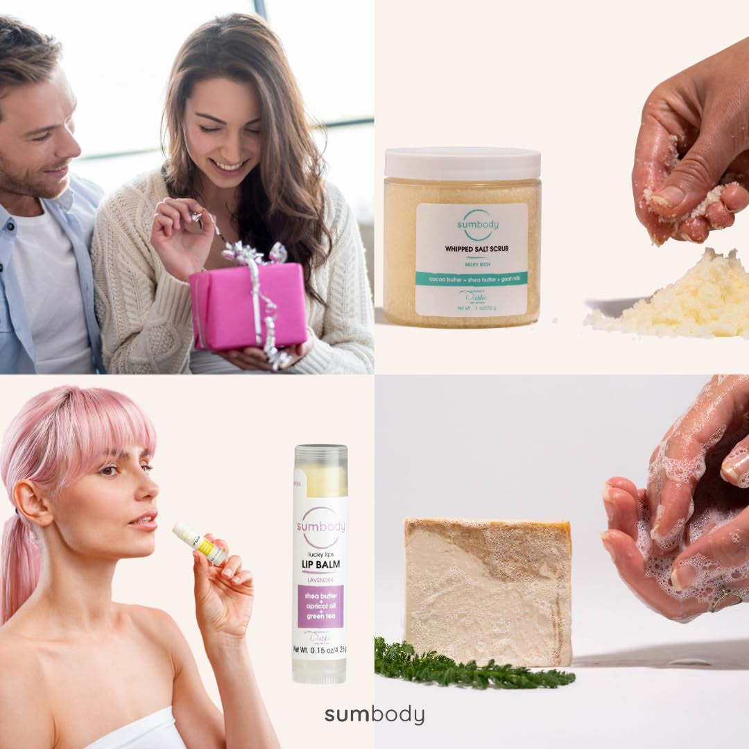 Self Care Gifts for Women & Men - (6Pcs) Aromatherapy Body Care Set and Skin Care Box, Hydrating at Home Spa Gift Baskets, Ideal for Relaxation, Pampering, & Daily Rejuvenation, Made in USA