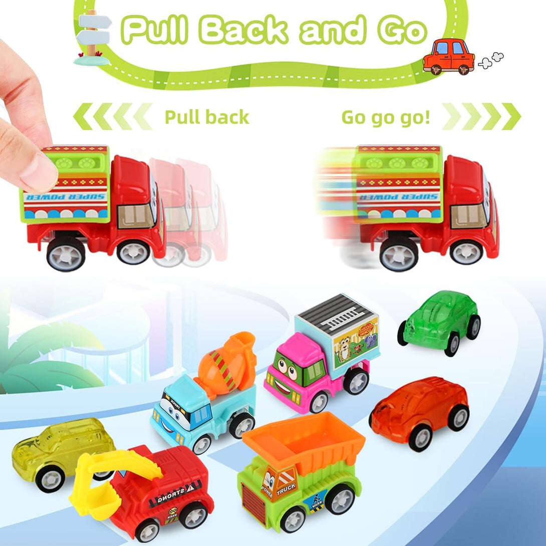 Bath Bombs for Kids with Surprise Inside, 9 Pack Pull-Back Cars Organic Rich Foam Color Bubble Set with 3 Multifunctional Vehicles, Gentle and Kids Safe for Boys Girls Birthday (Package May Vary)