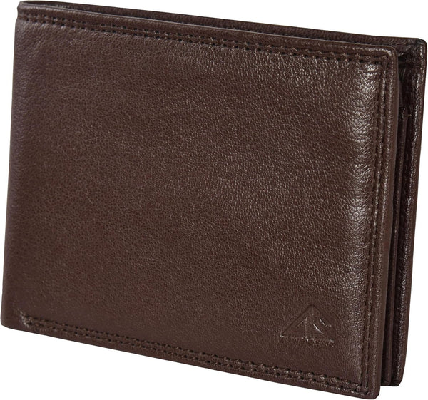 ASAD Genuine Leather Wallet for Men | Slim, Stylish, Genuine Leather Double Stitched RFID Blocking Bifold Stylish | Bifold Wallet with 8 Card Slot | Gift for Him | Brown
