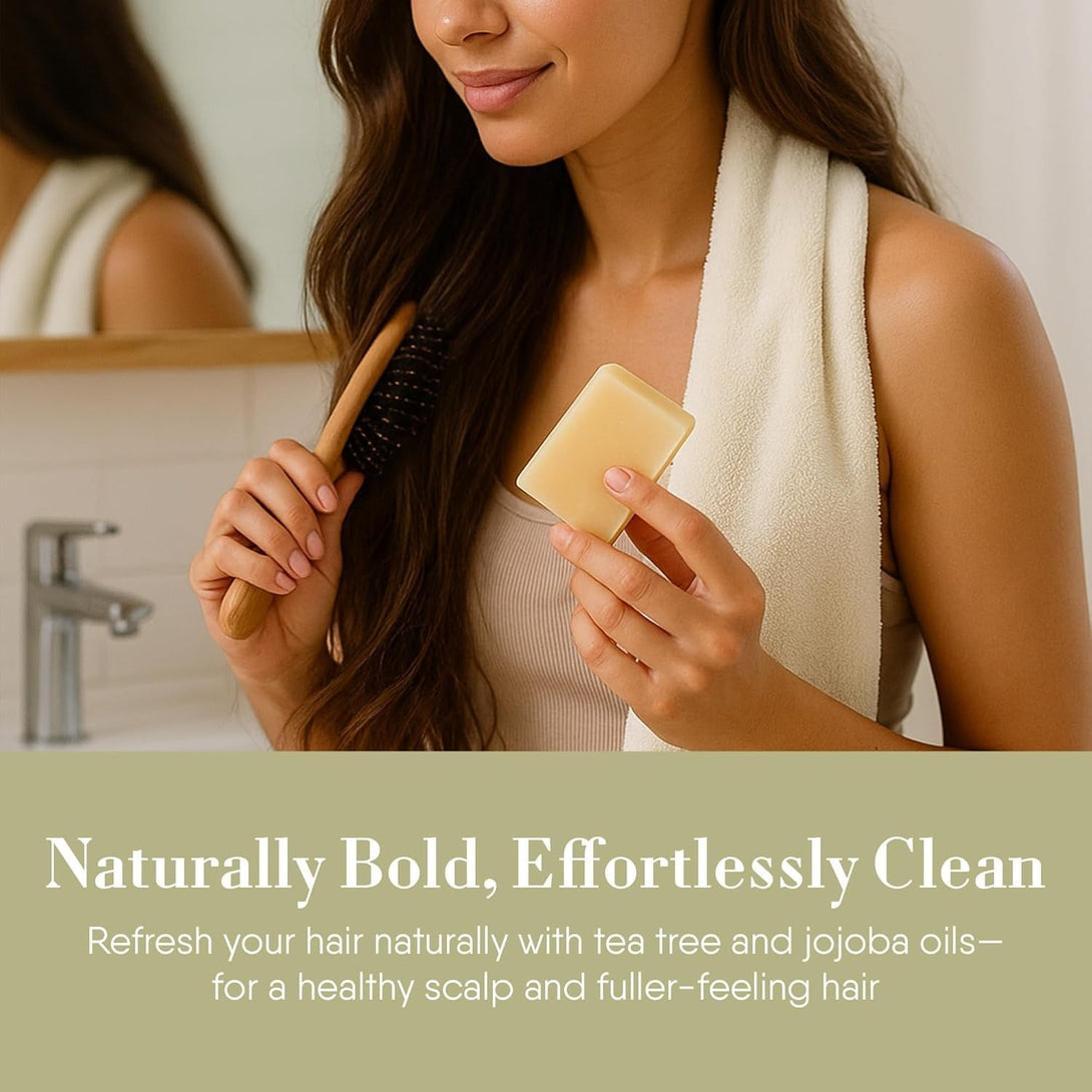360Feel Original Shampoo Bar - Nourishing and Moisturizing Anti-Dandruff Natural Shampoo Bar - Handmade with Essential Oils - Travel Friendly and Compact - Zero Harsh Additives - 3.5 Ounce
