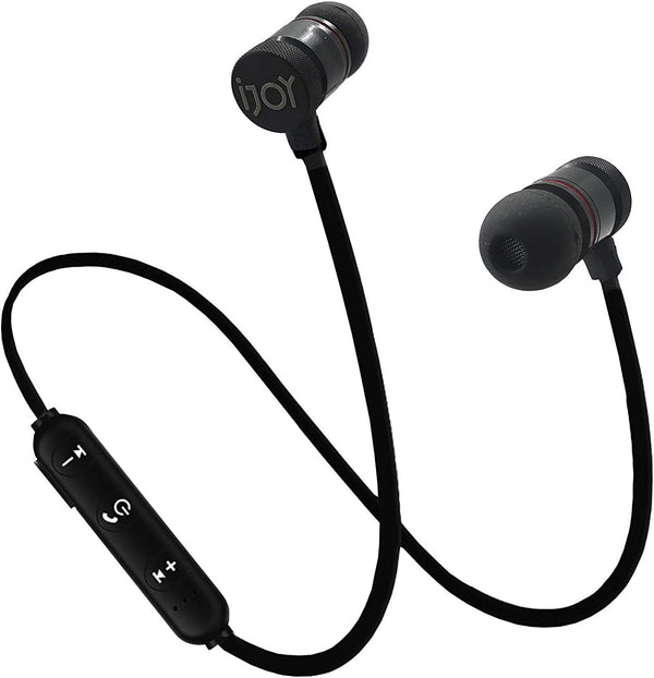 Ijoy Bluetooth Wireless Sport Earbuds IPX4 Sweatproof Sport Headphones with Microphone, Noise Cancelling Earphones, Noise Cancelling Headset for Workout, Running, Gym