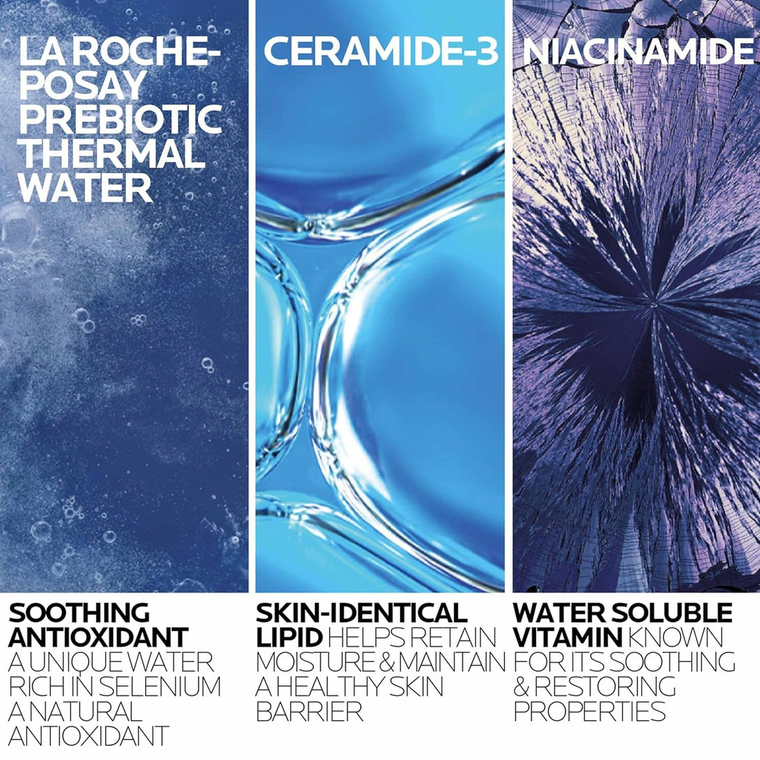 La Roche-Posay Toleriane Hydrating Gentle Face Cleanser, Hydrating Facial Cleanser with Niacinamide + Ceramides, Daily Face Wash for Dry Skin to Normal Skin, Sensitive Skin Tested, Fragrance Free