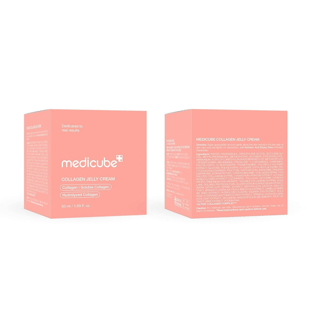 Medicube Collagen Jelly Cream- Niacinamide & Freeze-Dried Hydrolyzed Collagen - Boosts Skin'S Barrier Hydration and Gives 24H Glow & Lifted Look - No Artificial Color, Korean Skincare (3.71 Fl.Oz.)