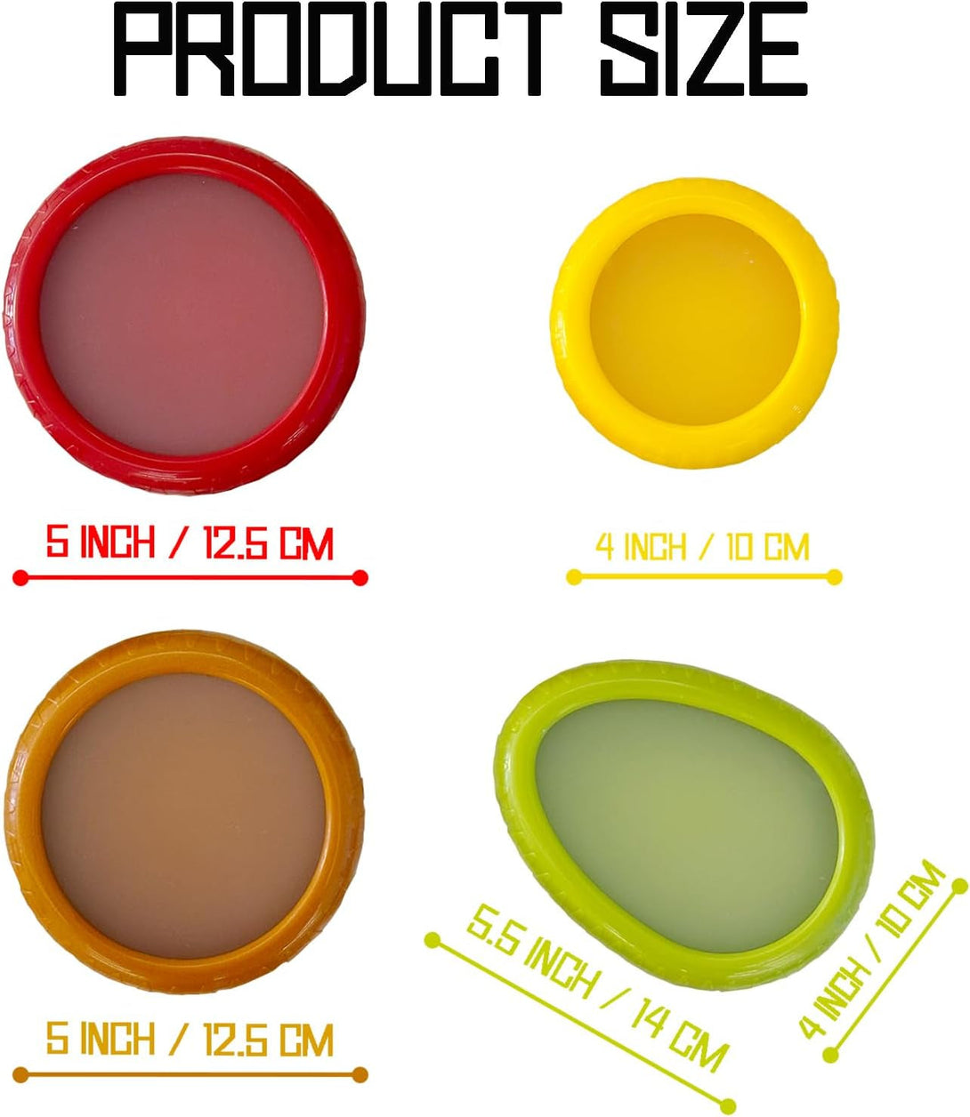 AEKTBY Silicone Fruit and Vegetable Anti-Oxidation Storage Box | Onion Storage | Avocado Saver | Set of 4 Reusable Storage Containers for Fridge