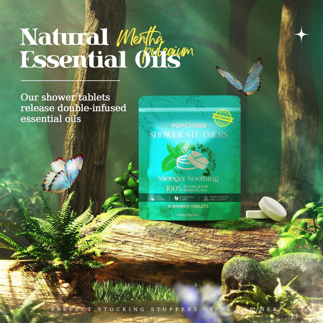 Shower Steamers - Aromatherapy Eucalyptus Essentials 16 Pack, Birthday Gifts for Women, Quick Relief Nasal Congestion, Relaxation Home SPA & Self Care Gifts for Women & Men, Father'S Day Dad Gifts