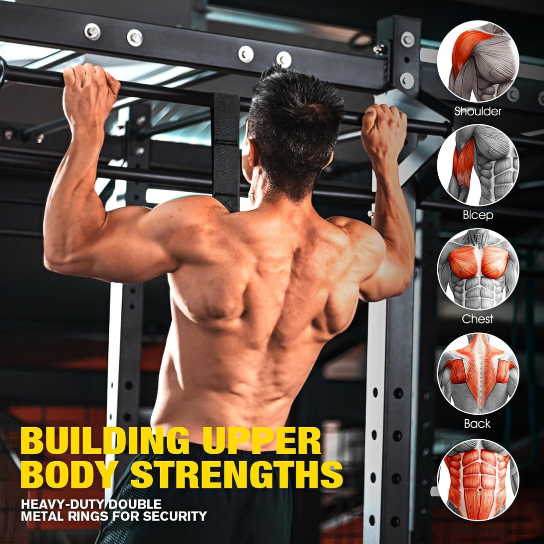 Adjustable Heavy Duty Pull up Assist Equipment with 4 Assistance Bands - Resistance Bands for Pull up Bar Workout - Home Gym Fitness Exercise Strength Training