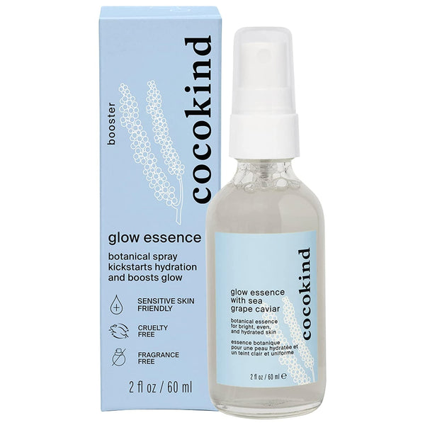 Cocokind Glow Essence with Sea Grape Caviar, Hydrating Primer and Facial Mist, Facial Moisturizer with Sea Buckthorn, Linoleic Acid, and Vitamin E