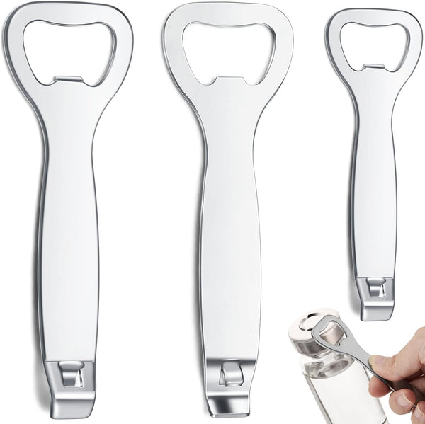 3 Pcs Vial Decapper for 20Mm and 13Mm Flip Vial Cap Stainless Steel Remover Oral Liquid Seal Opener Bottle Openers for Beer Bottle Can Jar Lid(Classic Style)