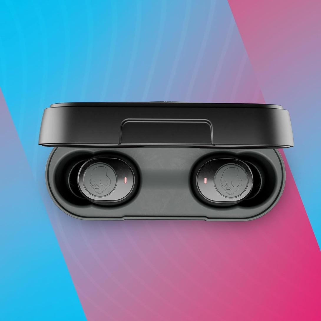 Skullcandy Jib True 2 Wireless Earbuds, Bluetooth Headphones, up to 33 Hours Battery with Charging Case, Noise Isolating Fit, Sweat and Water Resistant, Microphone for Iphone Android - True Black