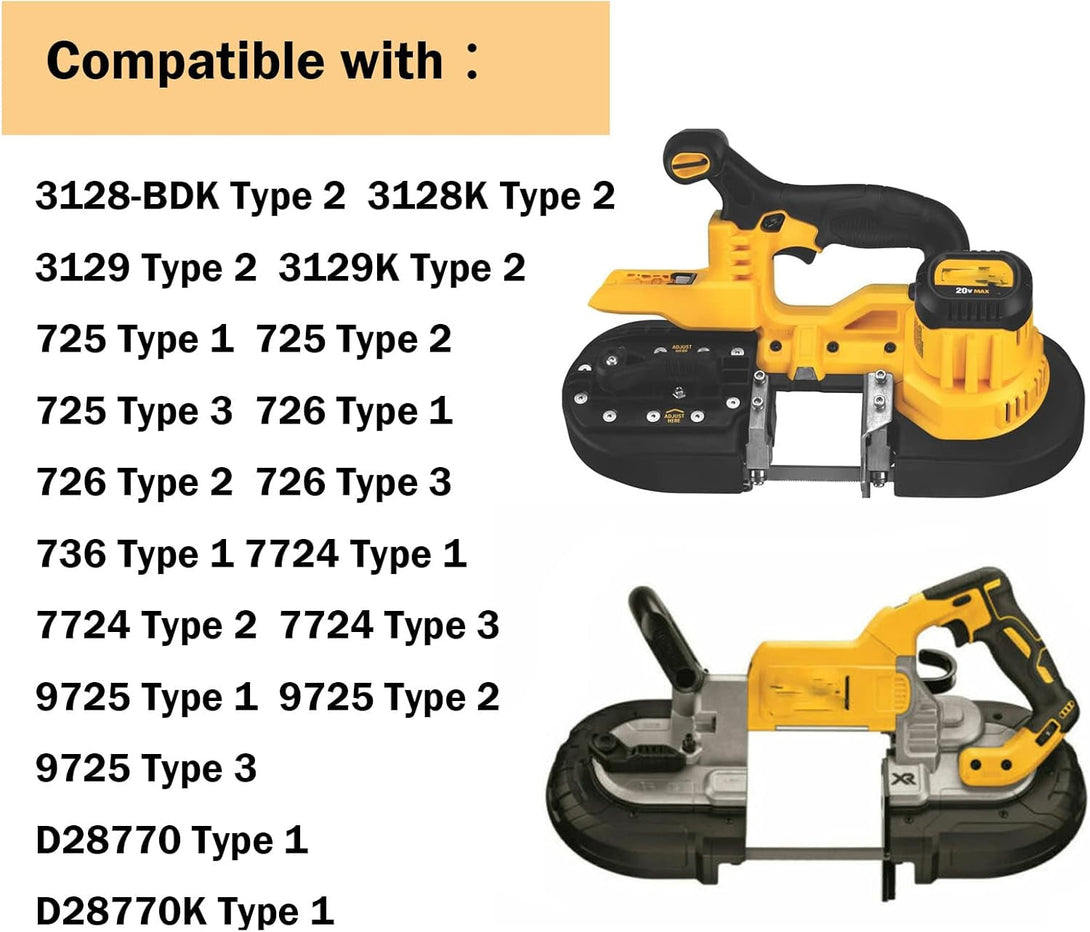 650721-00 Dewalt Bandsaw Tires for Dewalt Band Saw Tires DWM120 A02807 DCS374 DW328K - 2 Pack