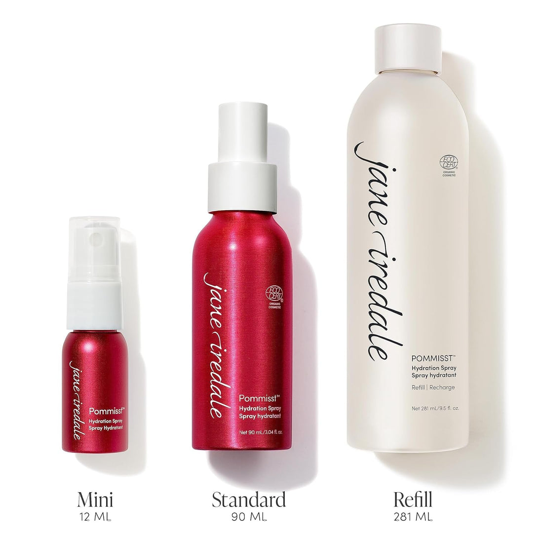 Jane Iredale POMMISST Hydration Spray Mineral Makeup Setting Spray with Antioxidants Hydrates and Conditions All Skin Types Vegan & Cruelty-Free
